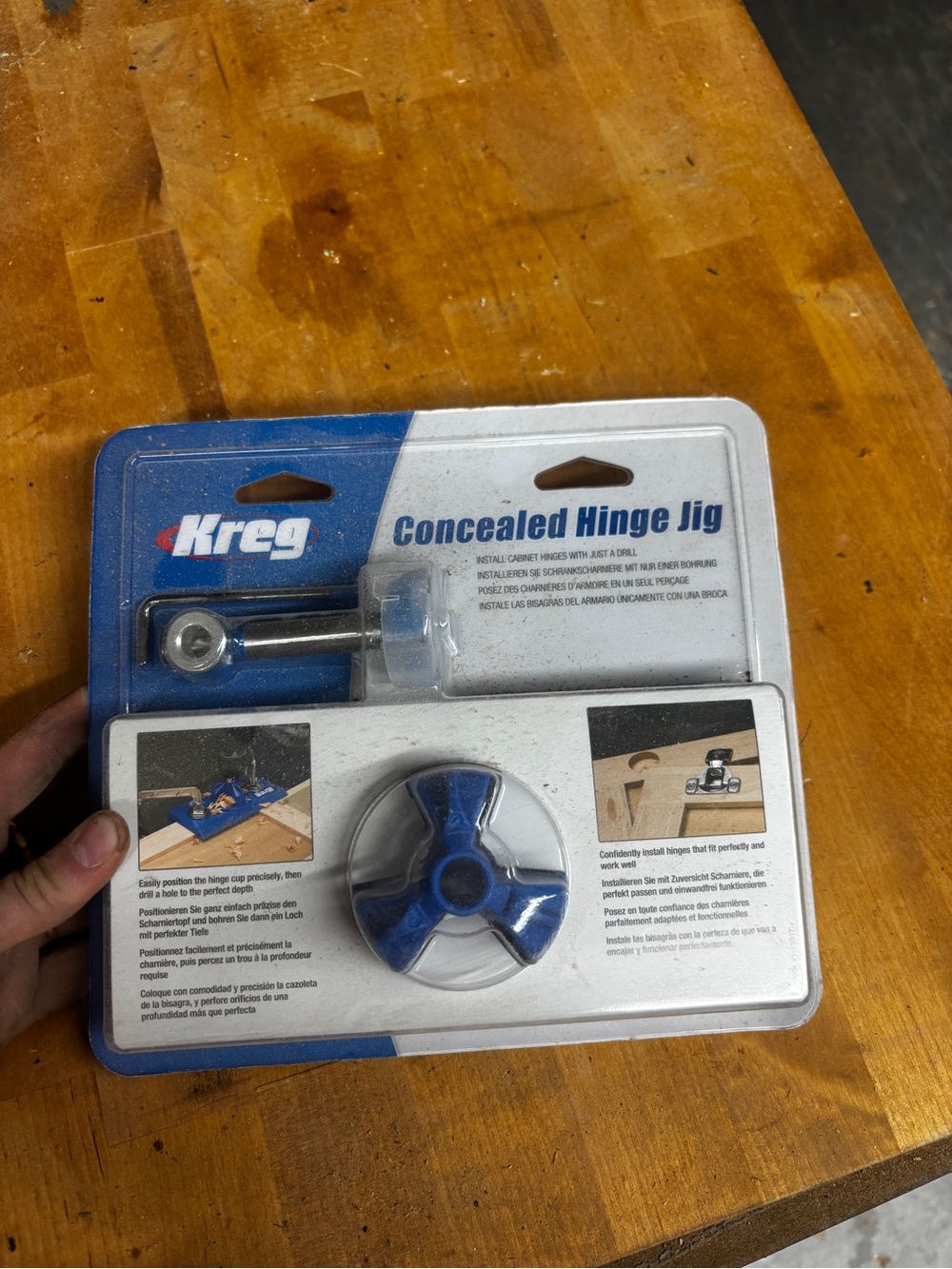 Concealed Hinge Jig - Blue